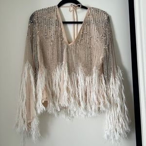 ASOS beaded sequin top